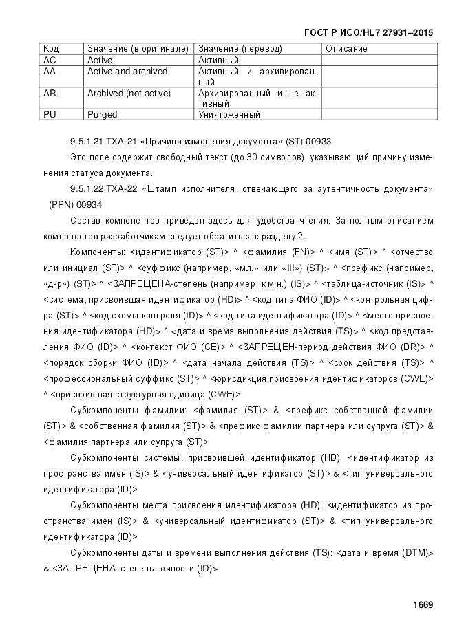 ГОСТ Р ИСО/HL 7 27931-2015, страница 1676